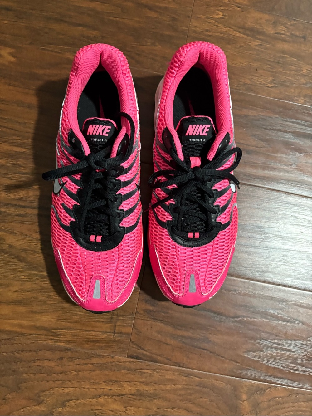 Nike Air Max Torch 4 Women's Pink Running Shoes Pink/Black Size 11